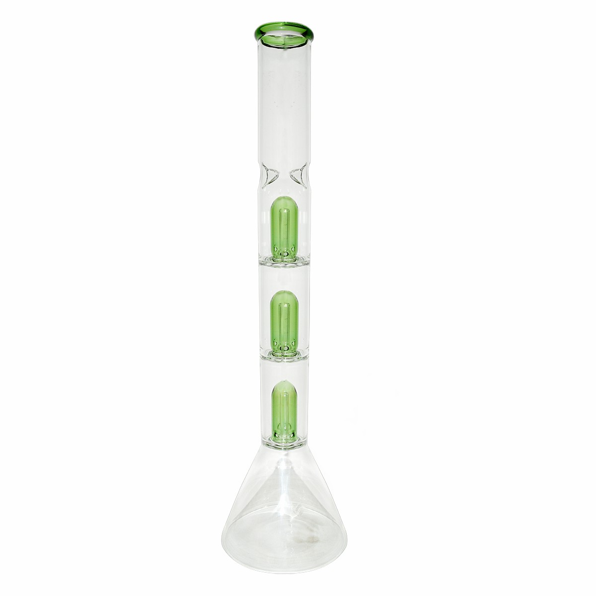  16 Inch Triple Percolator Glass Ice Bong 