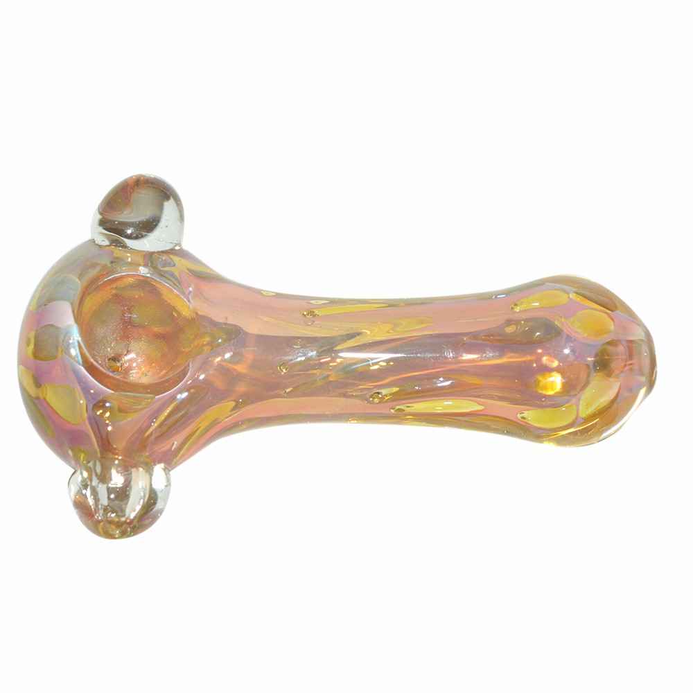 inside Gold Color Glass Pipe (11cm)