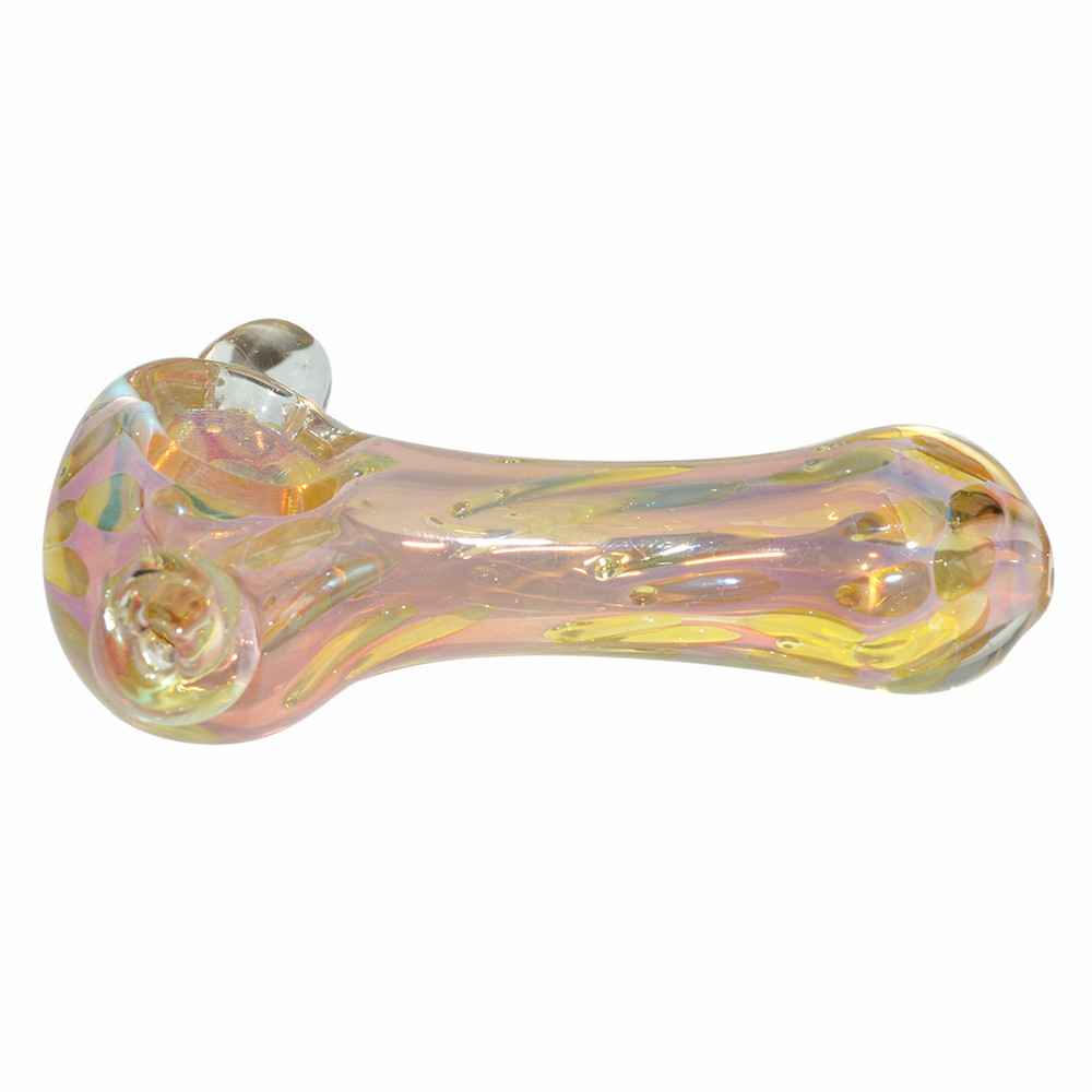 inside Gold Color Glass Pipe (11cm)