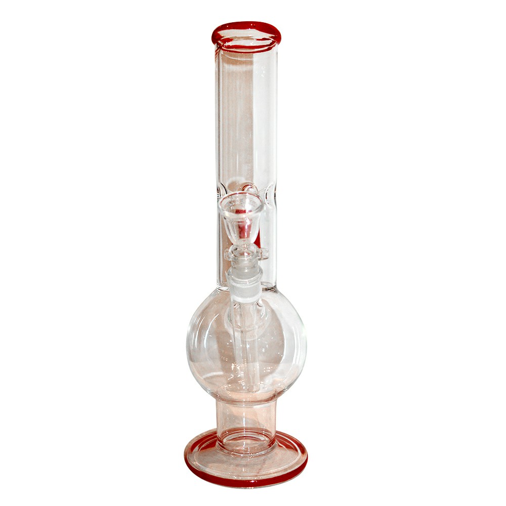 14 Inch Natural Color  Glass Ice Bong 
