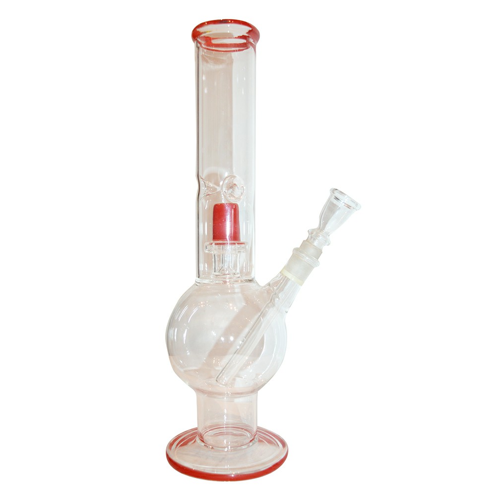 14 Inch Natural Color  Glass Ice Bong 