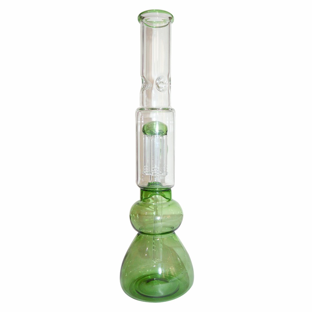 14 Inch Natural Color  Glass Ice Bong