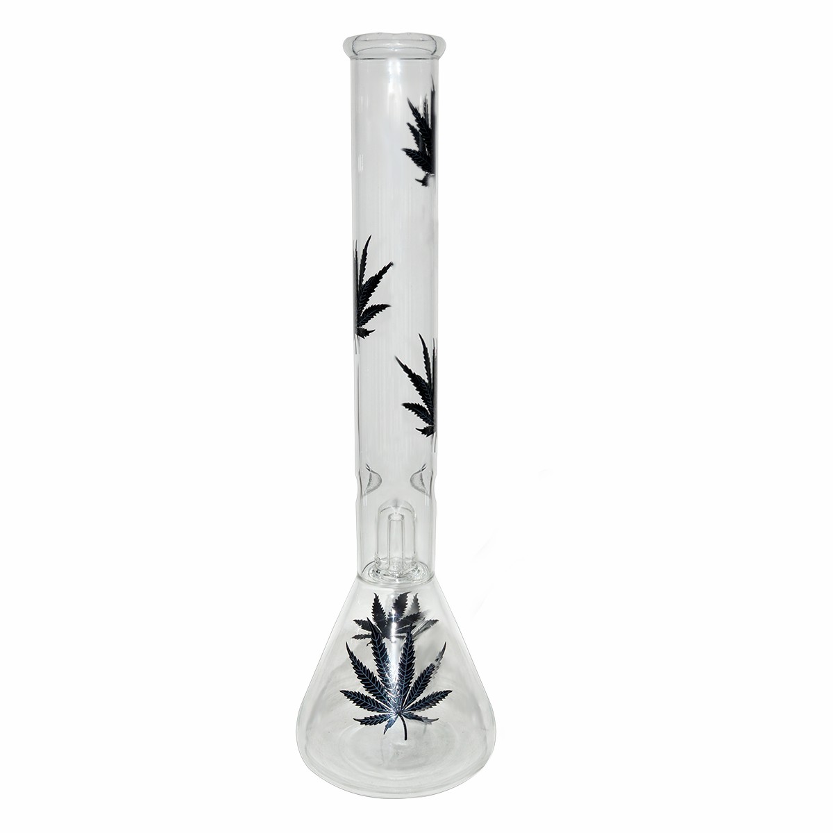 14 Inch Decal Print Glass Ice Bong 