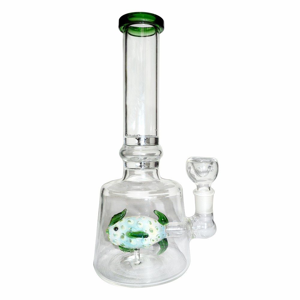 12 Inch Fish Diffuser Glass Ice Bong 