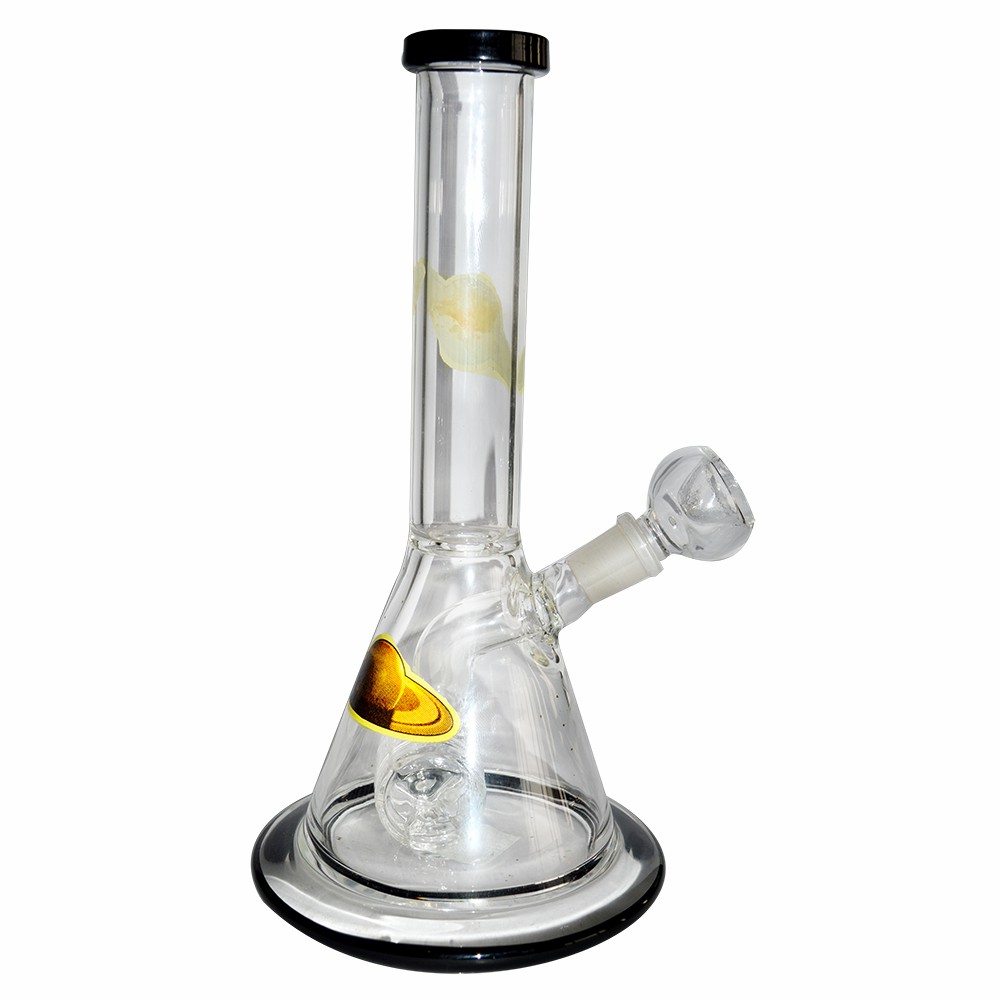 10 Inch 50mm Best Glass Ice Bong with Sticker 
