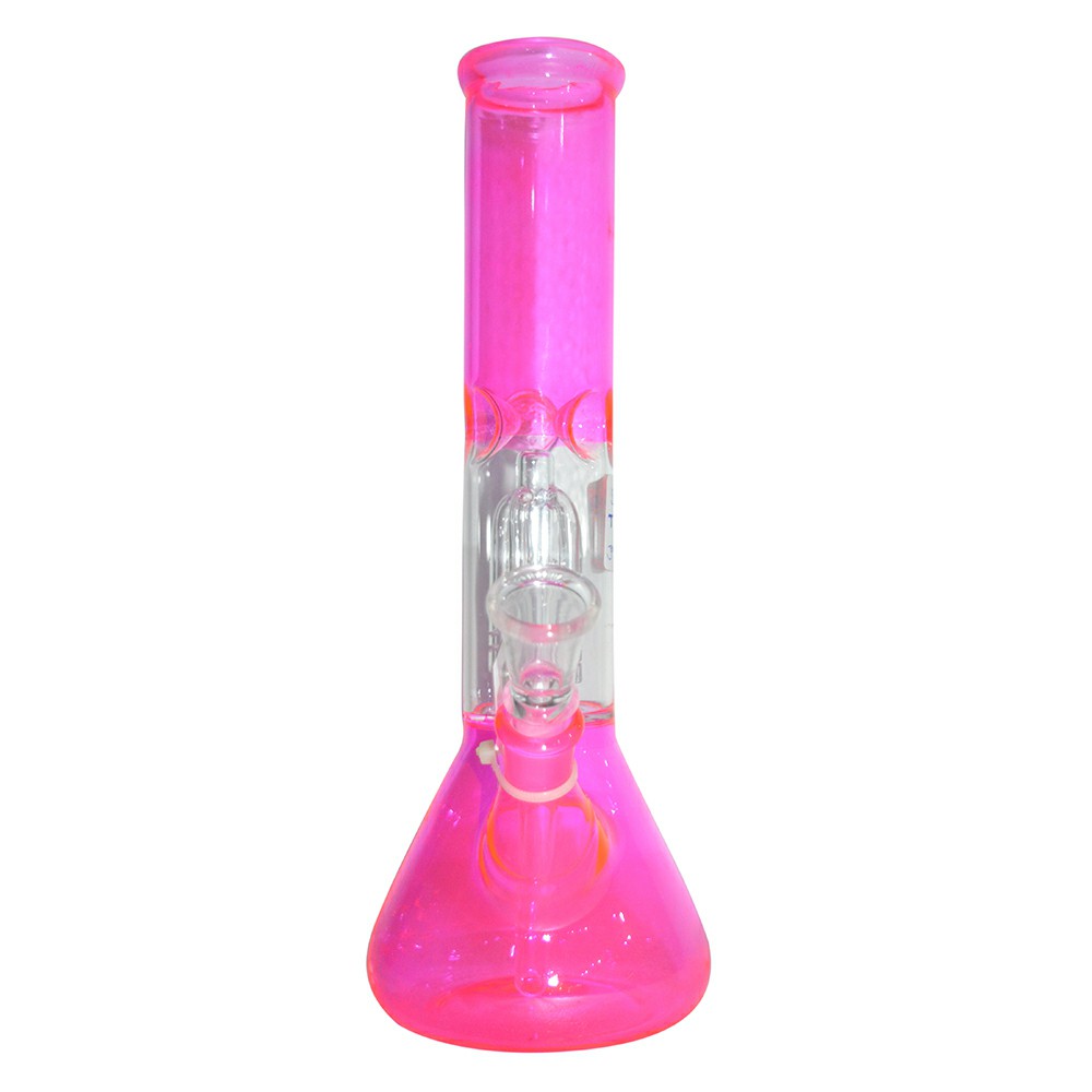 10 Inch Printed Color Smoking Glass Ice Bong 