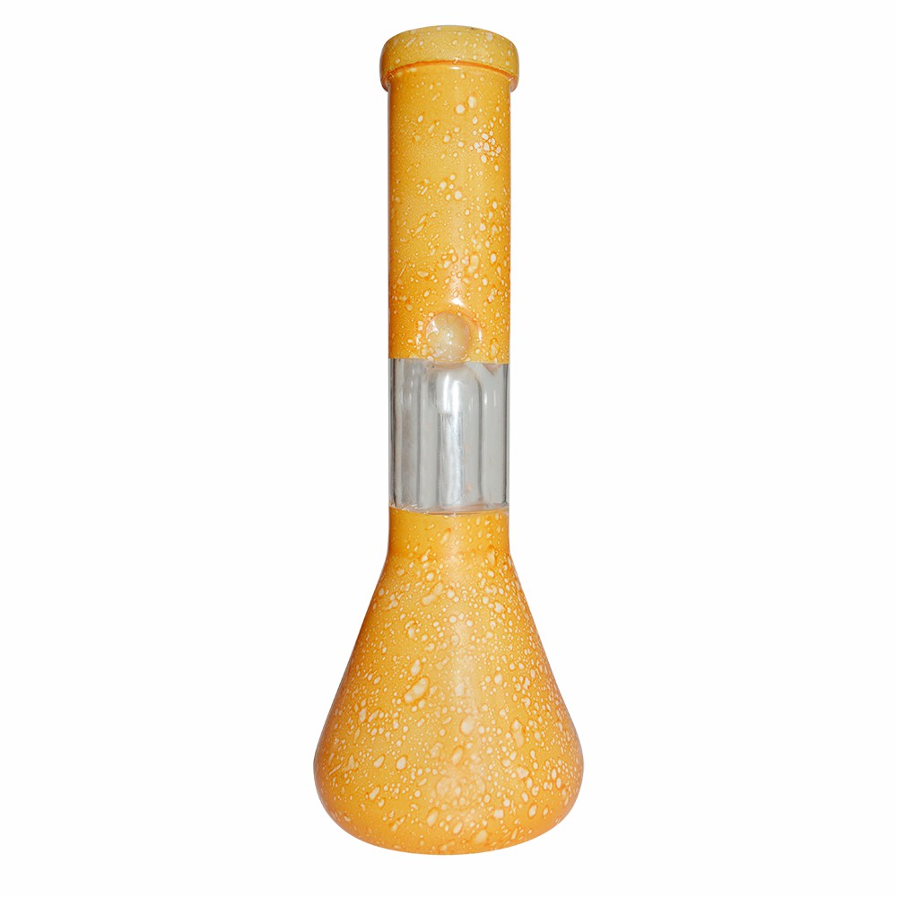 10 Inch Printed Color Percolator Glass Ice Bong 