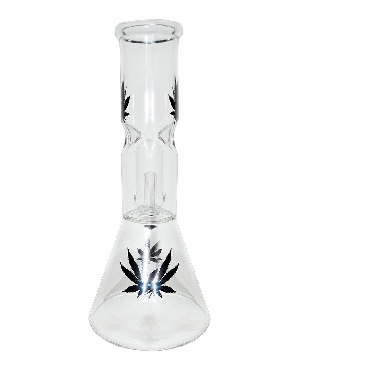 8 Inch Decal Print Percolator Glass Ice Bong 