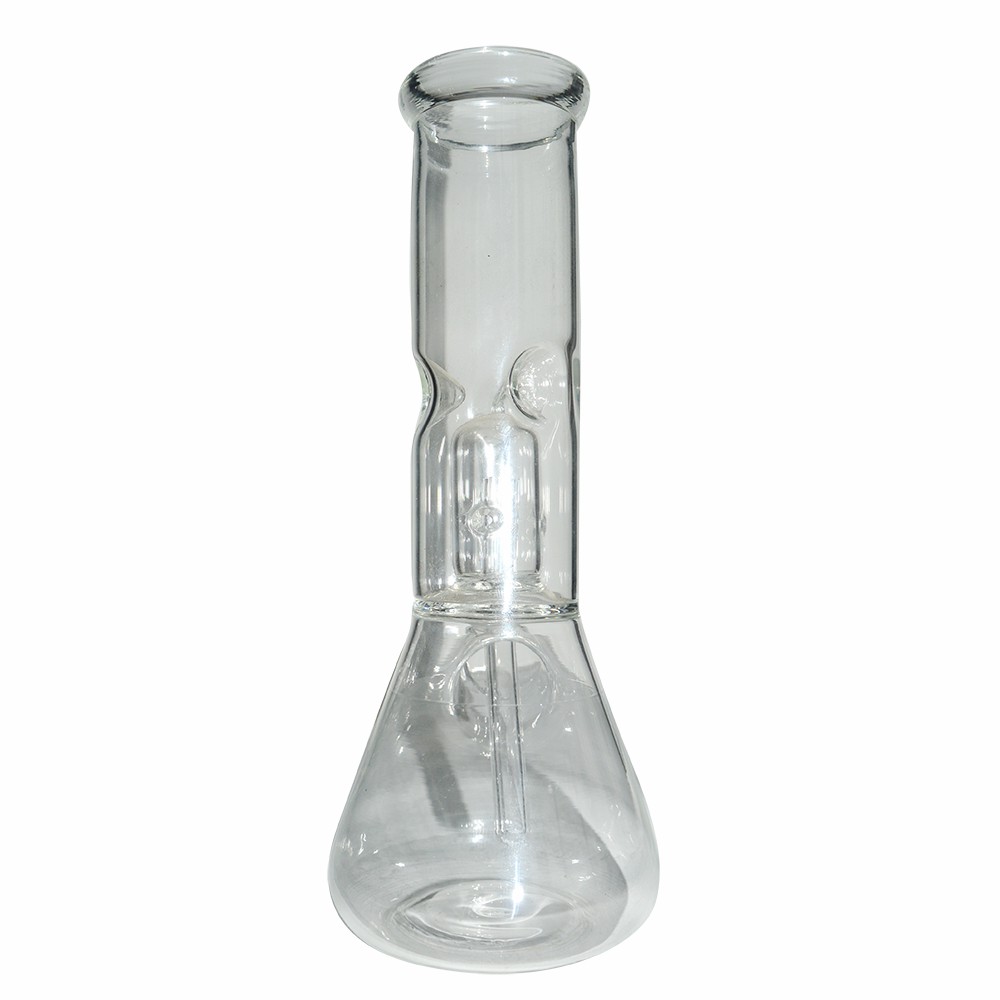 8 Inch Transparent Single Percolator Glass Ice Bong  