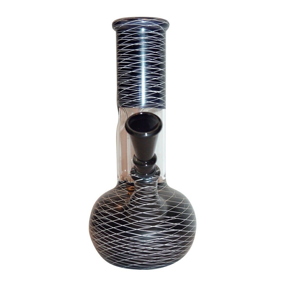 8 Inch Printed Color Percolator Glass Ice Bong 