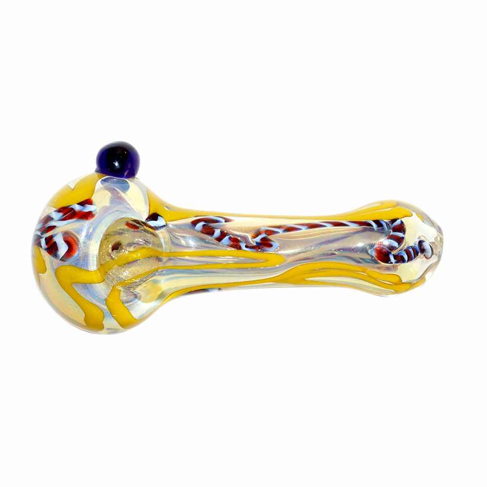 Yellow Color Glass Pipe (12cm)