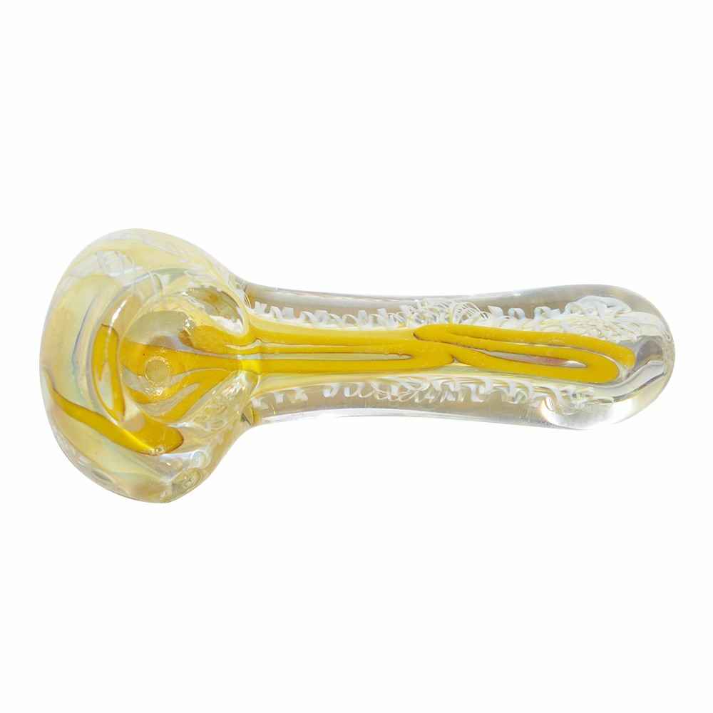 Yellow Color Glass Pipe (8cm)