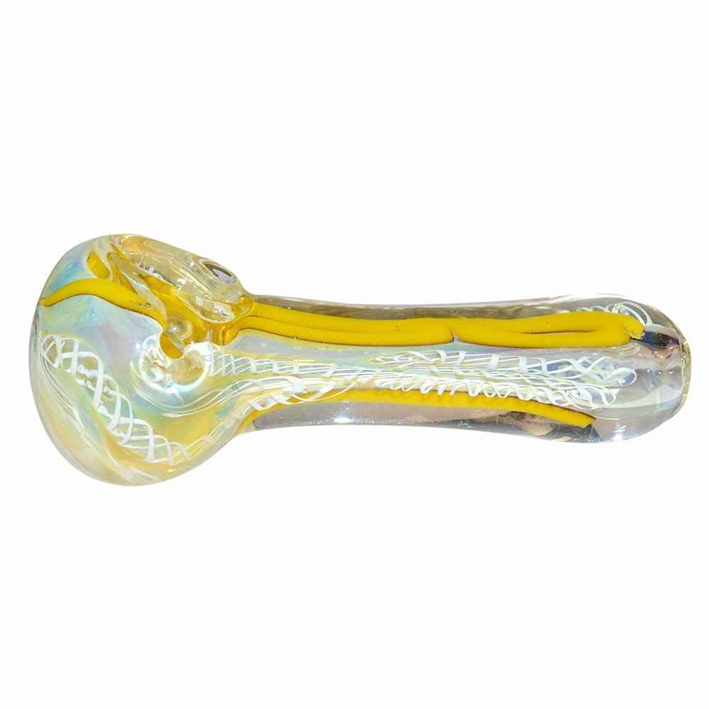 Yellow Color Glass Pipe (8cm)