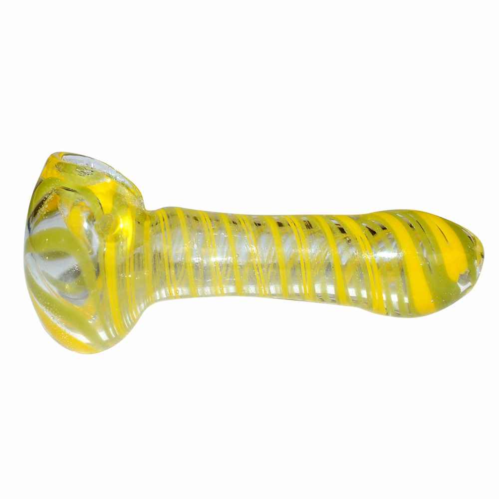 Yellow Color Glass Pipe (7cm)