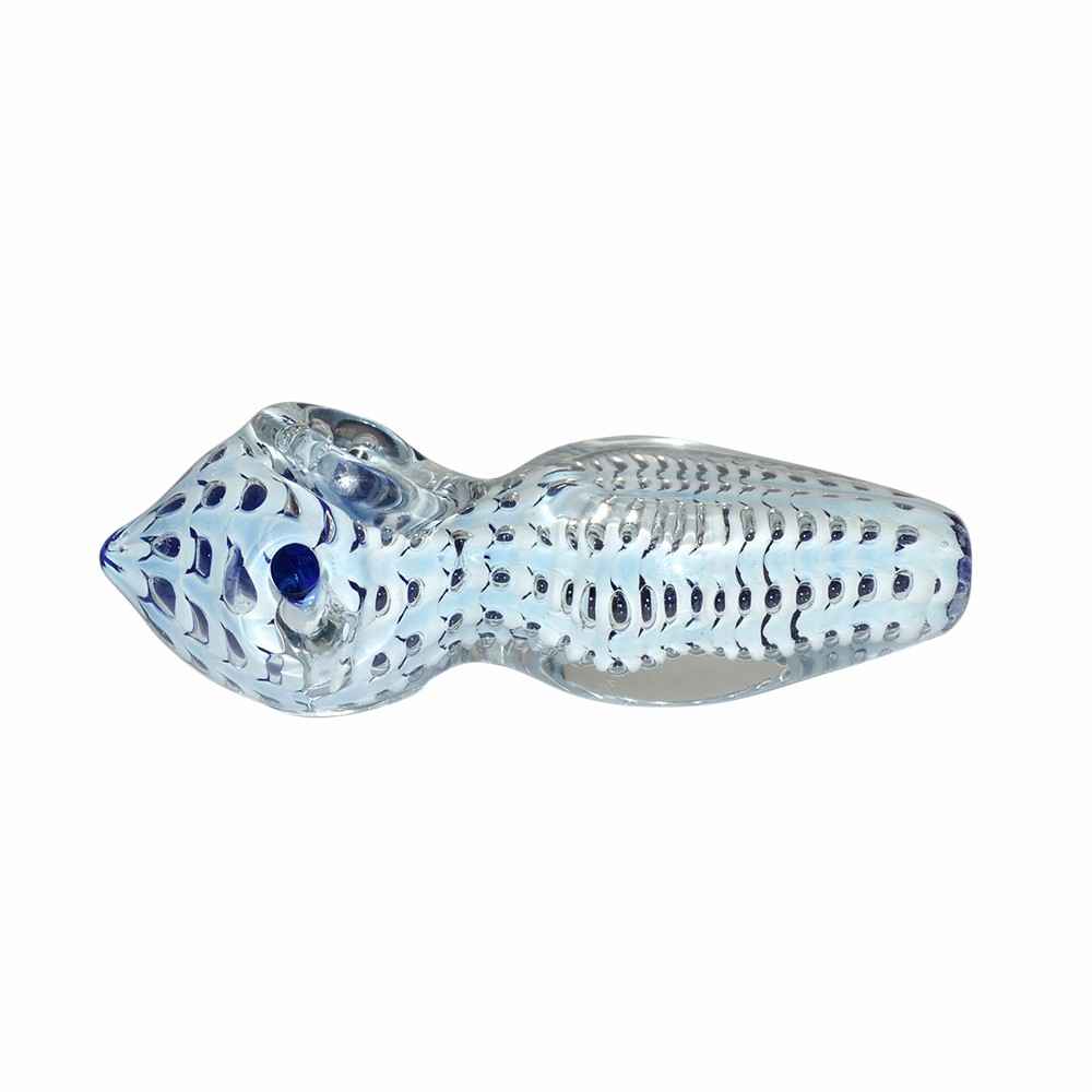 Blue Color Glass Pipe (11cm)