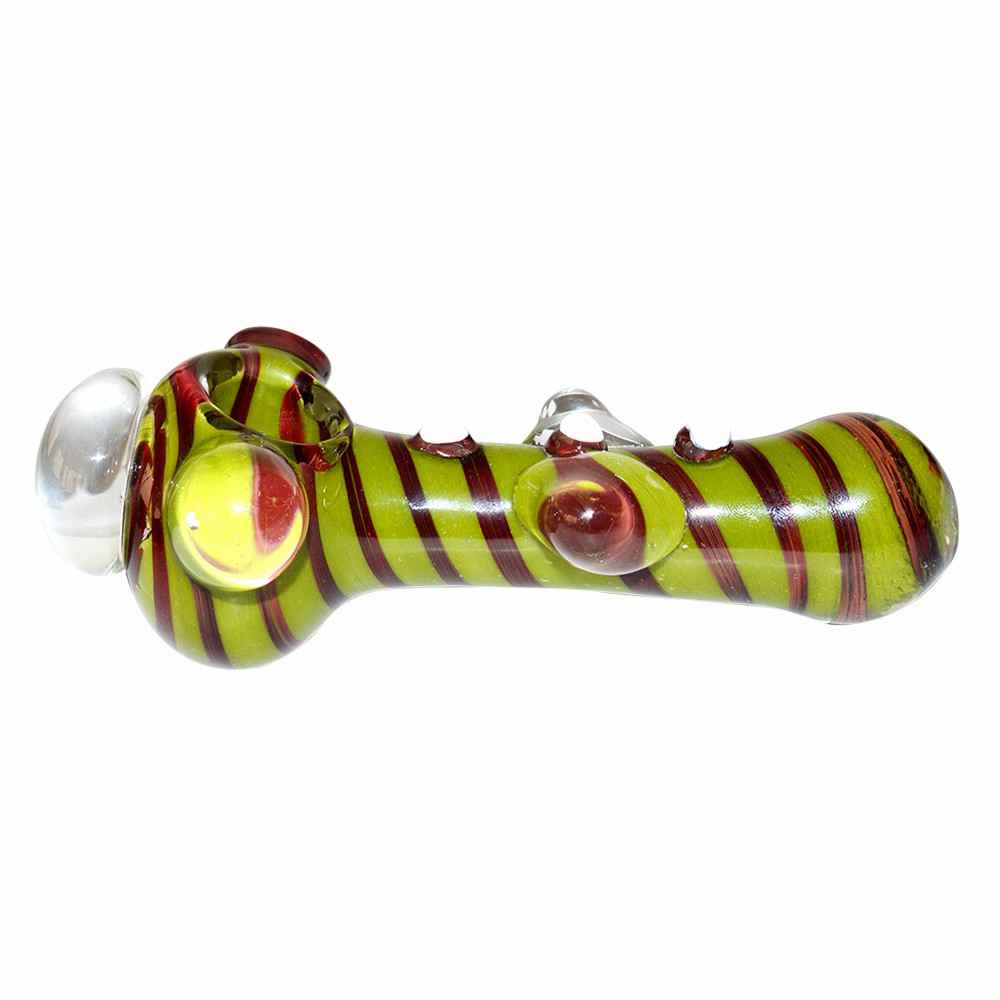 Mehroon Color Glass Pipe (14cm)