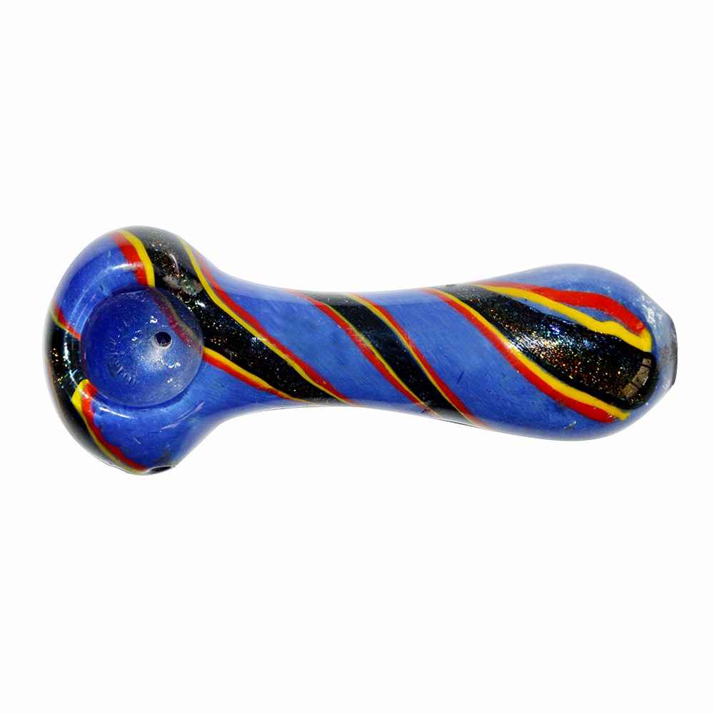 Blue Color Glass Pipe 13cm