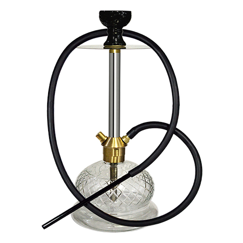 Buffalo  Brass  Hookah  With Silicon Pipe (100% Brass Metal) 19inch 