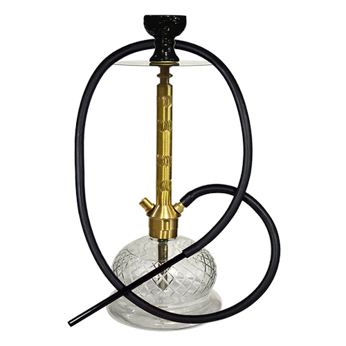 Buffalo Brass  Hookah With Silicon Pipe  (100% Brass Metal) 20inch 