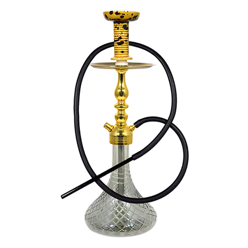 Aluminum Hookah With Silicon Pipe 21Inch