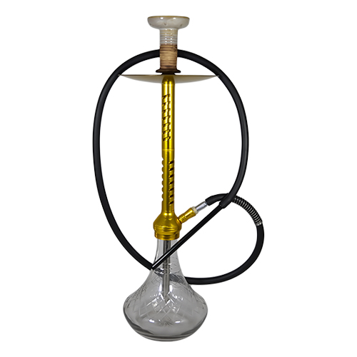 Aluminum   Hookah With Silicon Pipe 27Inch
