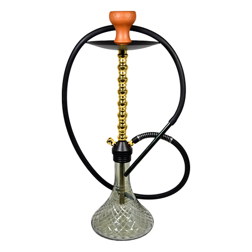Aluminum   Hookah With Silicon Pipe 25Inch