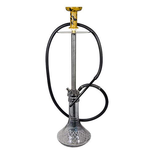 Steel  Hookah With Silicon Pipe 29Inch