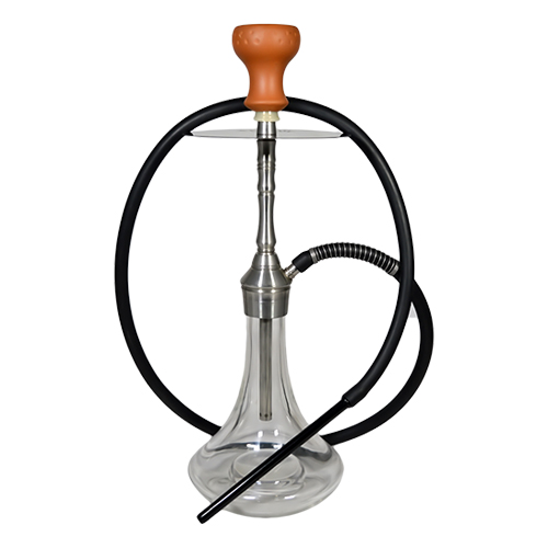 Steel  Hookah With Silicon Pipe 20Inch