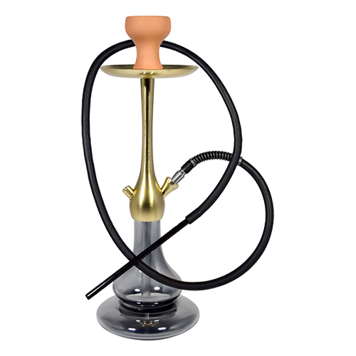 21 Inch Camel Aluminum Hookah With Silicone Pipe