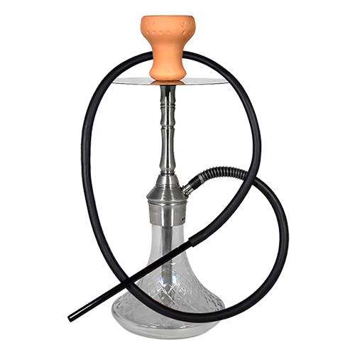 17 Inch Peacock Steel Hookah With Silicone Pipe