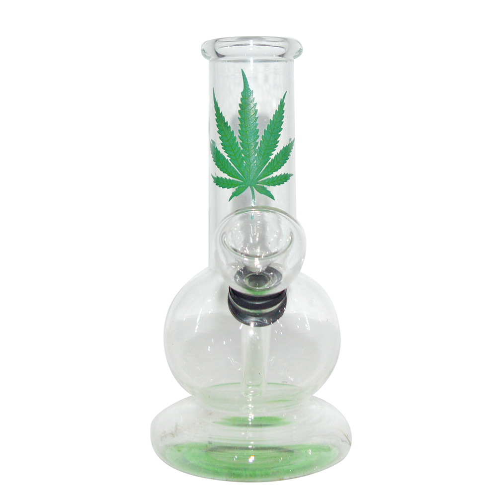 5 Inch Pocket Decal Print Glass Bong 