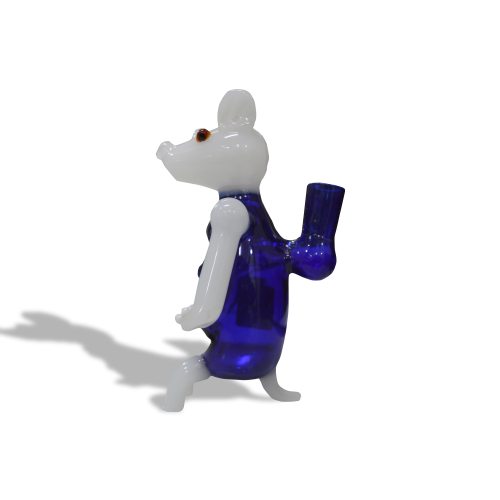 Squirrels Design Glass Figure Color  Pipe