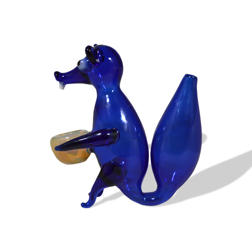 Squirrel Glass Figure Color  Pipe