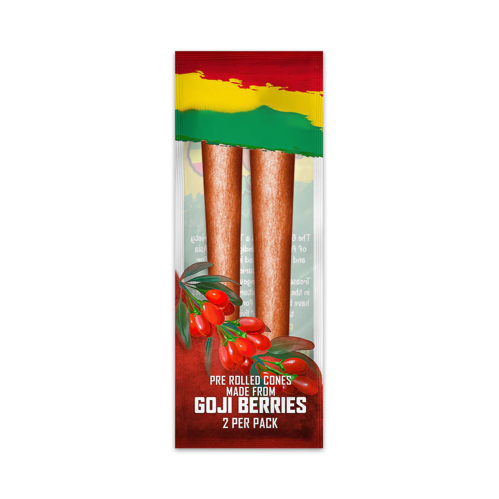 Goji Berry Two Ct cones Pouch  packaging King Size 109mm 