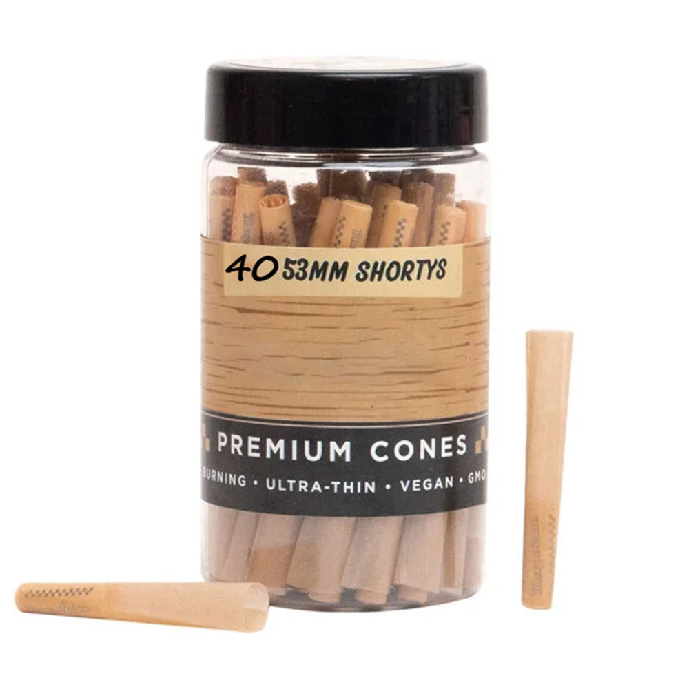 Natural Brown Paper Cones JAR Shorts 53mm/20mm 