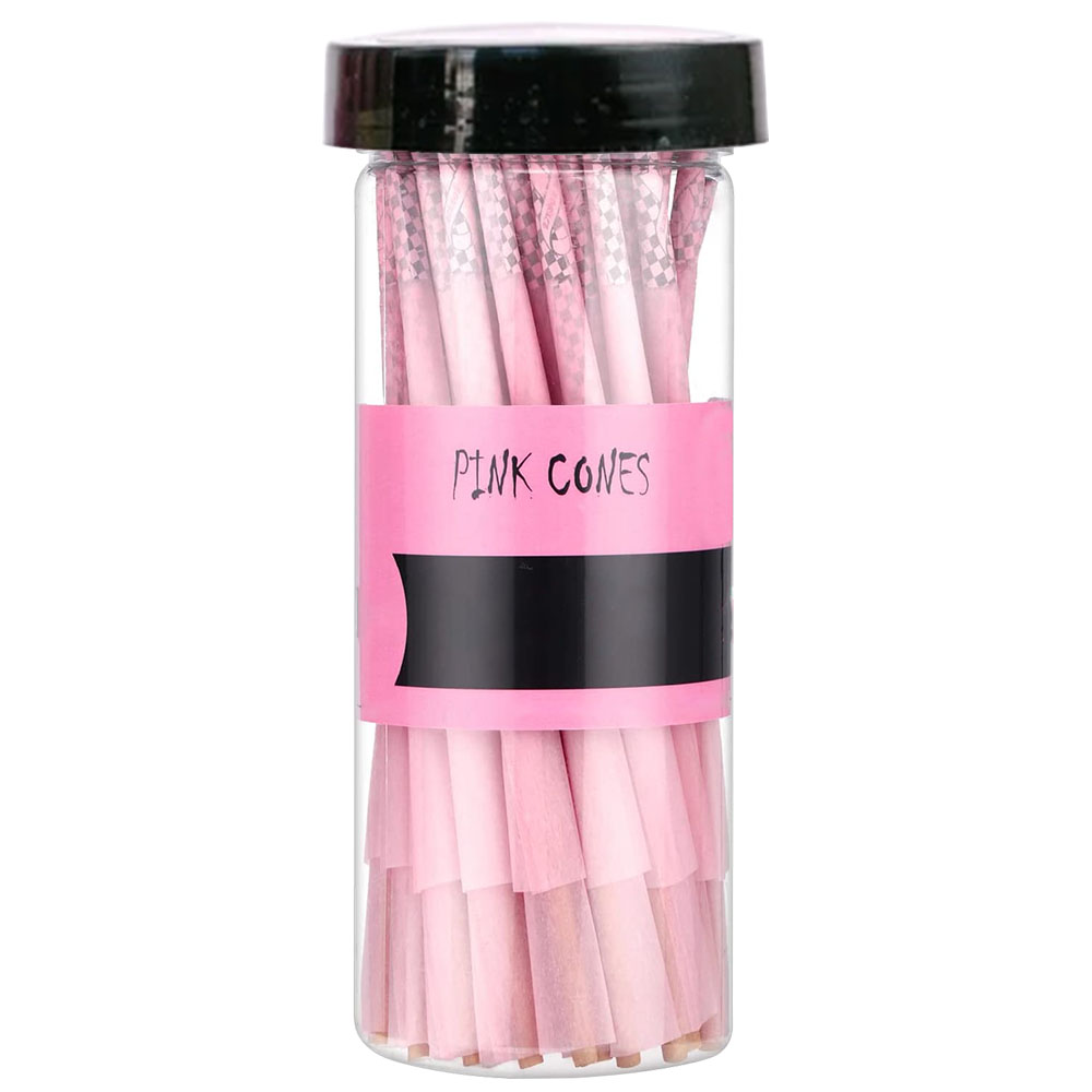 Classic Pink Paper Cones JAAR (40CT) 1 1/4 Size   84mm/26mm