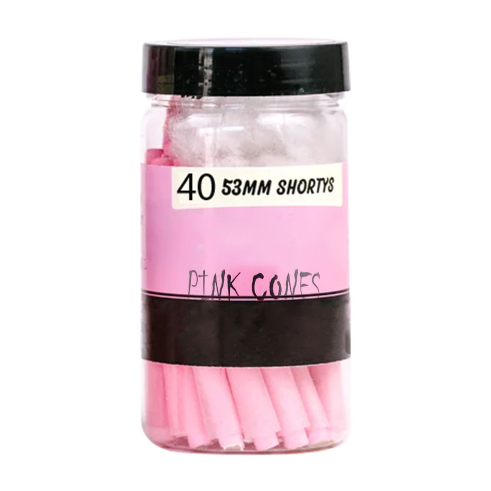Classic Pink Paper Cones JAR Shorts 53mm/20mm  40CT