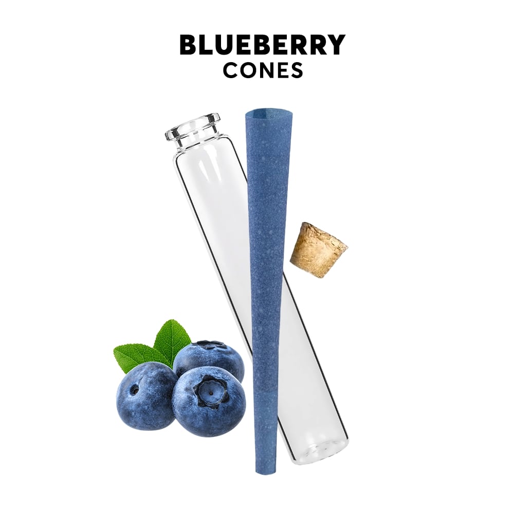 Single Blueberry Pre-Rolled Cone 