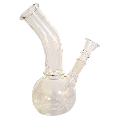 8 Inch Single Glass Bong With (Transparent)