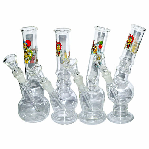 8 Inch Decal Print Best Glass Waterpipe Bong 