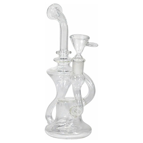 8 Inch Glass Recycle Bong 