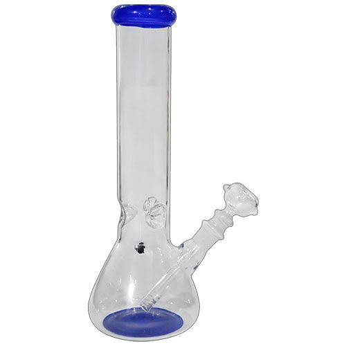 12 Inch printed Color 50mm Glass Ice Bong 