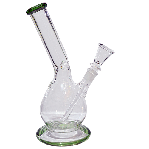 9 Inch Transparent Glass Ice Bong 