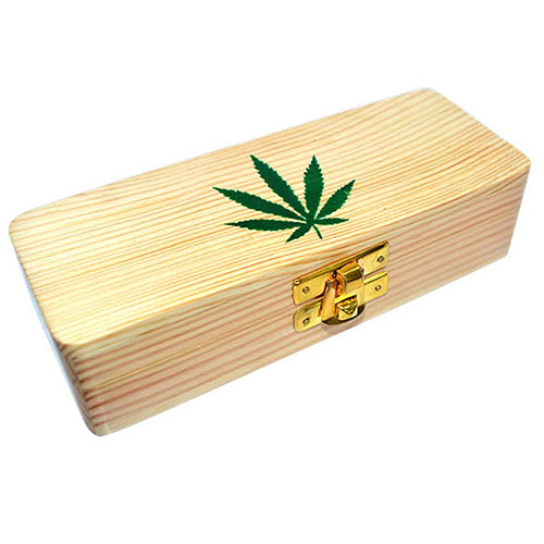 Wooden Rolling tray box  Leaf