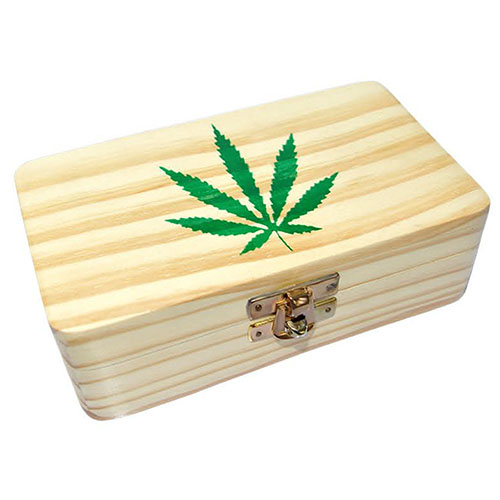 Wooden Rolling tray box  Leaf 