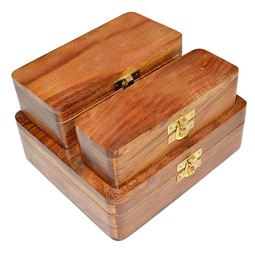 Wooden Rolling tray box 