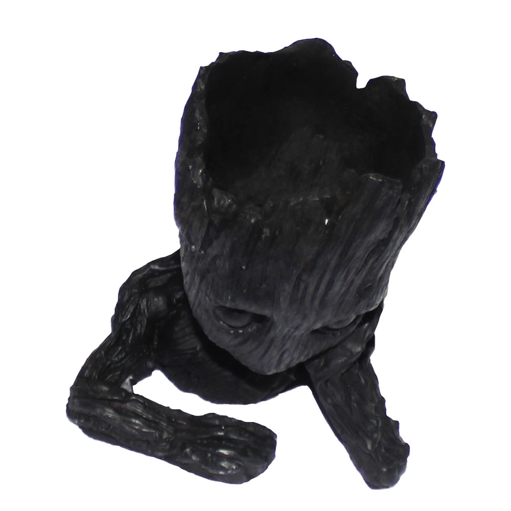 Polyresin Material Alien Design Ashtray (Black)