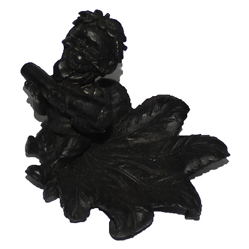 Resin Lotus Flower Ashtray (Black)
