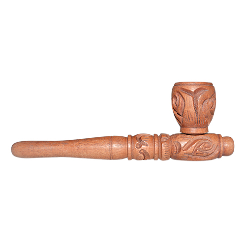 5-Inch Wooden Smoke Pipe (Brown)
