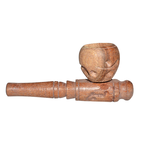 3-Inch Wooden Smoke Pipe (Brown)